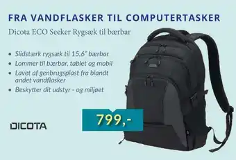 CBC Dicota eco seeker rygsæk til bærbar tilbud