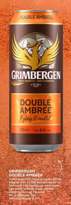 MENY Grimbergen double ambrée tilbud