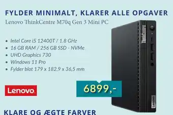 Lenovo thinkcentre m70q gen 3 mini pc