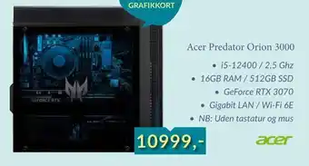 Acer predator orion 3000