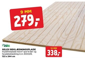Selex beklædningsplade