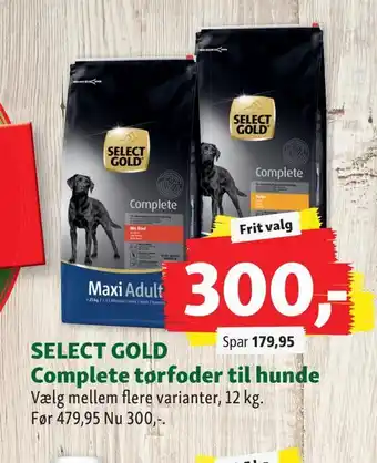 Maxi Zoo Select gold complete tørfoder til hunde tilbud