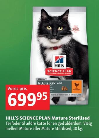 Maxi Zoo Hill's science plan mature sterilised tilbud