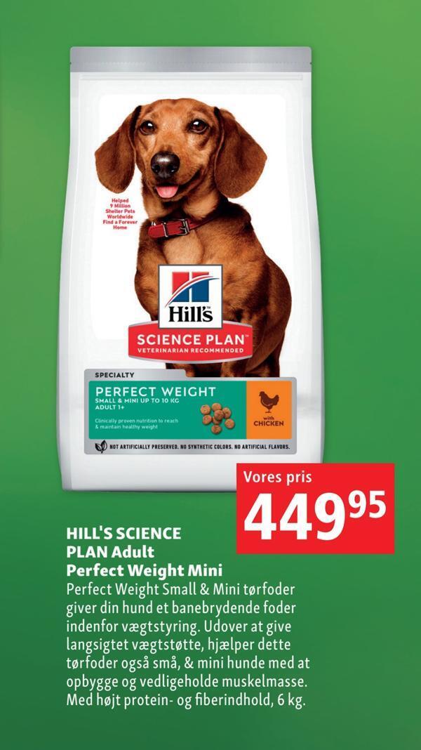 Hill's science plan adult perfect weight mini tilbud hos Maxi Zoo