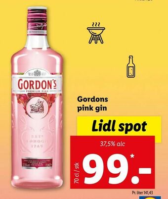 Let-Køb Gordons pink gin tilbud