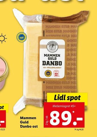 Let-Køb Mammen Guld Danbo ost tilbud