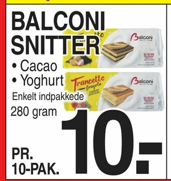 Balconi snitter