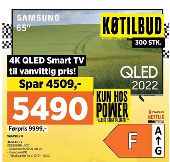 Power 4k qled tv tilbud