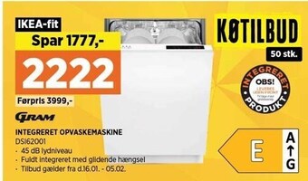 Power Integreret opvaskemaskine tilbud