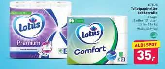 Lotus Toilet Papir eller Køkkenruller