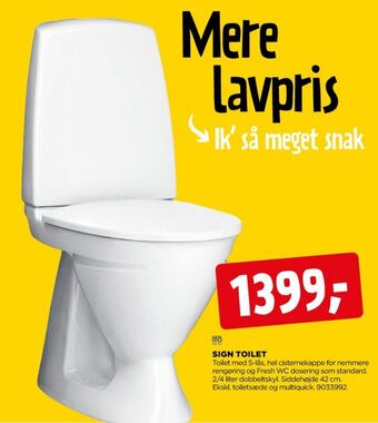 jem & fix Ifö toilet tilbud