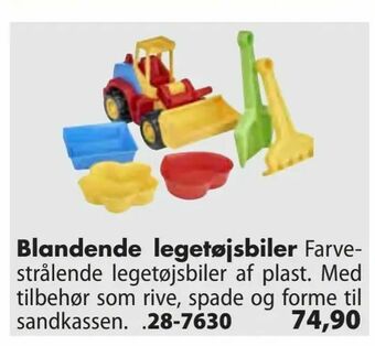 Blandende legetøjsbiler