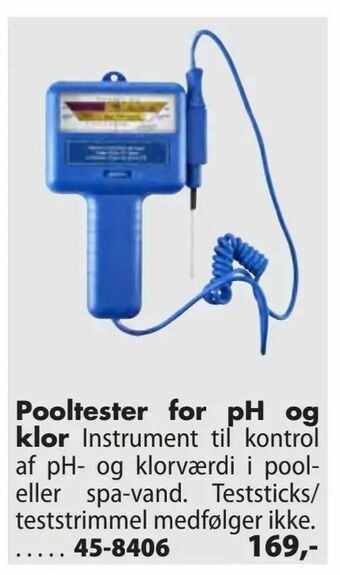 Pooltester for pH og klor