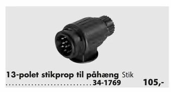 13-polet stikprop til påhæng