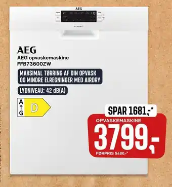 Skousen Aktuelle dagspris på www.pricerunner.dk. aeg opvaskemaskine ffb73600zw tilbud