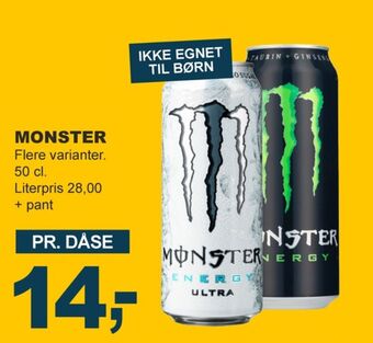 Let-Køb Monster energidrik tilbud