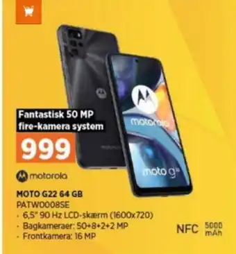Power Motorola moto g22 mobiltelefon tilbud