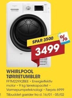 Punkt1 Whirlpool tørretumbler tilbud