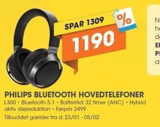 Expert Philips bluetooth hovedtelefoner tilbud