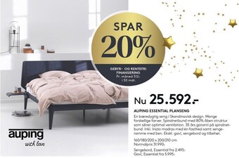 SengeSpecialisten Auping essential planseng tilbud