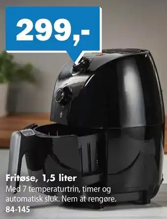 Fritøse, 1,5 liter