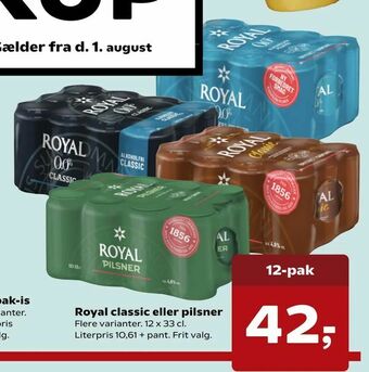 Dagli'Brugsen Royal classic eller pilsner tilbud