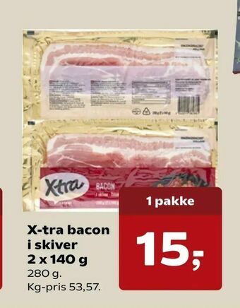 X-tra bacon i skiver
