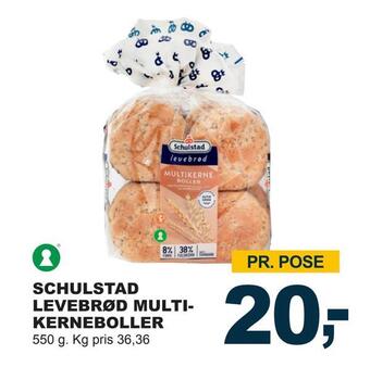 Let-Køb Schulstad levebrød multikerneboller tilbud