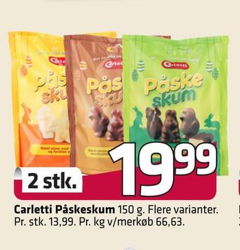Fleggaard Carletti påskeskum tilbud
