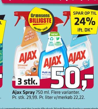 Fleggaard Ajax spray tilbud