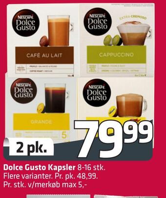 Fleggaard Dolce gusto kapsler tilbud