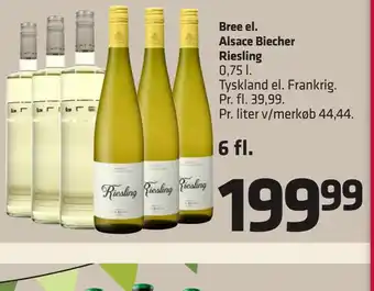 Fleggaard Bree el. alsace biecher riesling tilbud