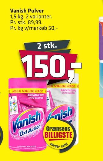 Fleggaard Vanish pulver tilbud