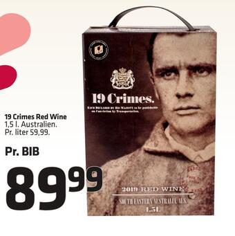 19 crimes red wine