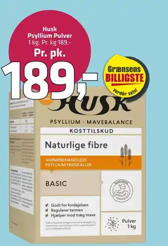 Fleggaard Husk psyllium pulver tilbud