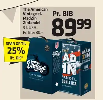 Fleggaard The american vintage el. madzin zinfandel tilbud