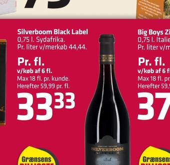 Fleggaard Silverboom black label big boys tilbud