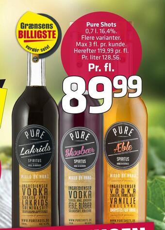 Fleggaard Pure shots tilbud