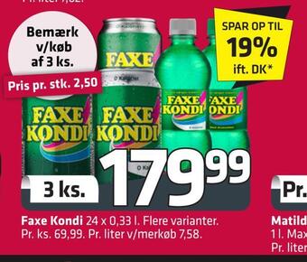 Fleggaard Faxe kondi tilbud