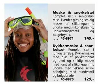 Maske & snorkelsæt