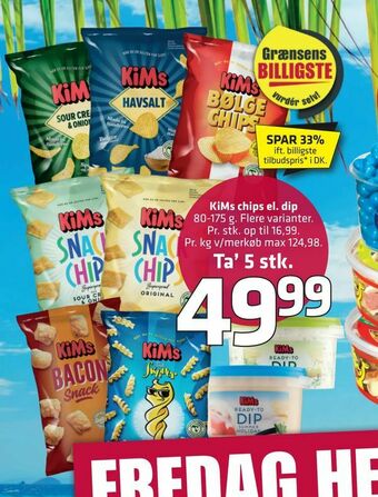 Fleggaard KiMs chips el. dip tilbud