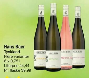 Fakta Tyskland Hans Baer tilbud