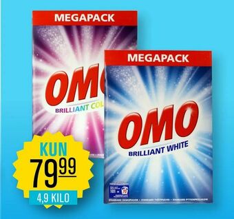 Priss Omo vaskemiddel tilbud