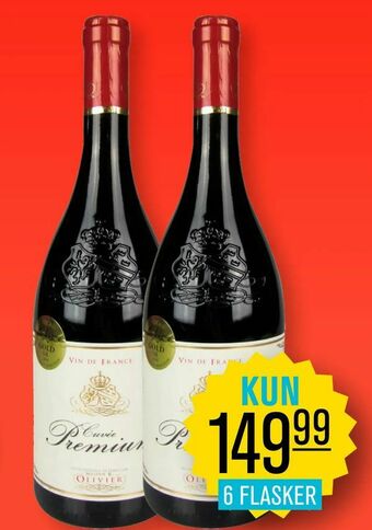 Priss Curvé premium rødvin tilbud