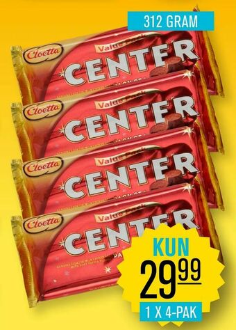 Cloetta center chokolade