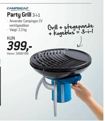 Thansen Party Grill 3-i-1 tilbud