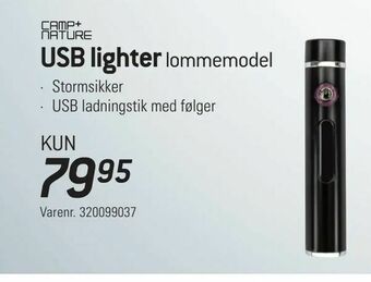 Thansen USB lighter lommemodel tilbud