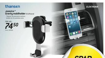 Thansen Gravity mobilholder til luftkanal tilbud