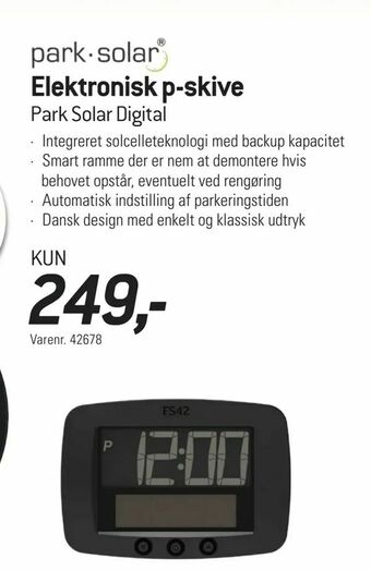 Thansen Elektronisk p-skive tilbud