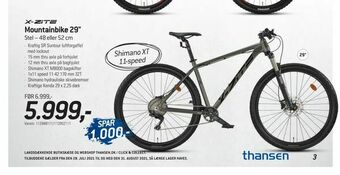 Thansen Mountainbike 29" tilbud